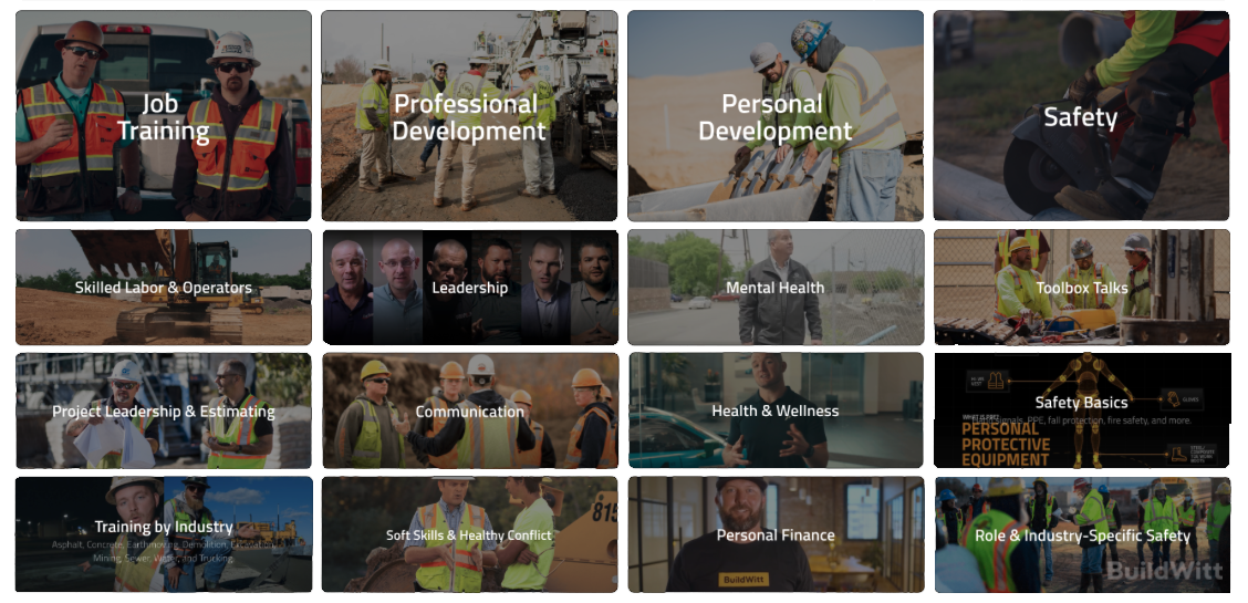 BuildWitt Content Library – Scalable Training for Every Team